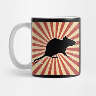 Rat Shirt Vintage | Retro Style T-Shirt Gift For Rat Lovers Mug